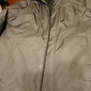 Calvin Klein Men's Charcoal Raincoat